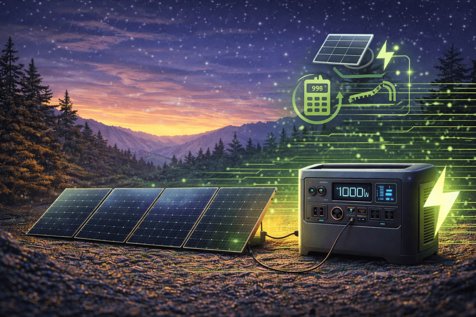 Portable Power Station Solar Panel Guide: Setup & Sizing