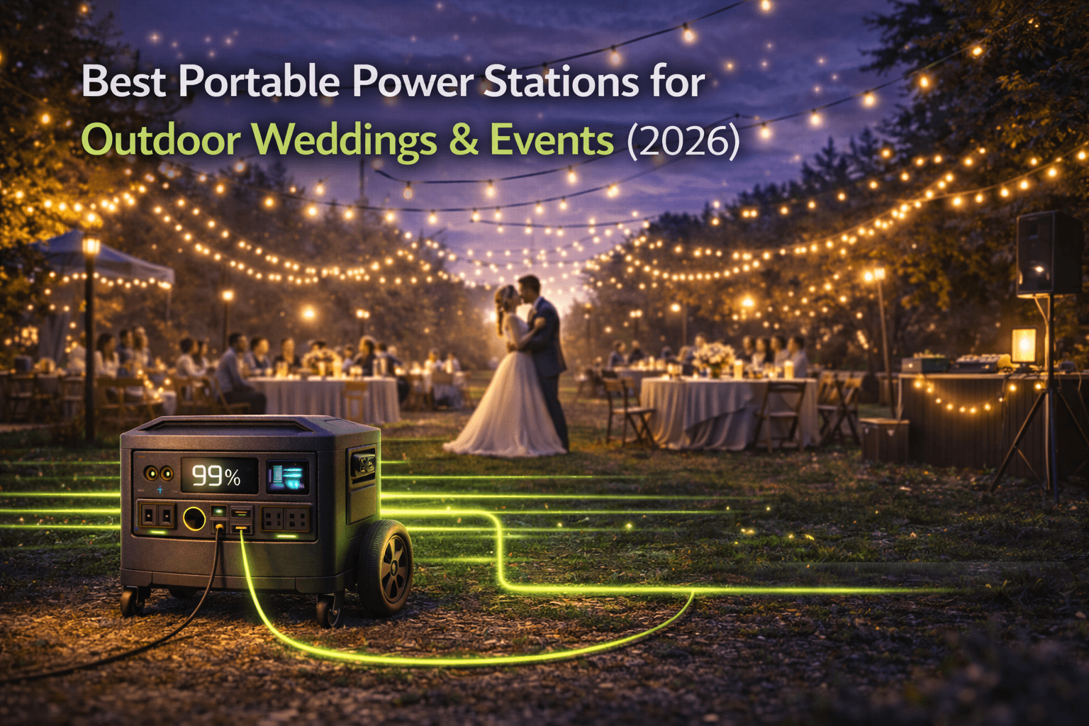 Best Portable Power Stations for Outdoor Weddings & Events (2026)