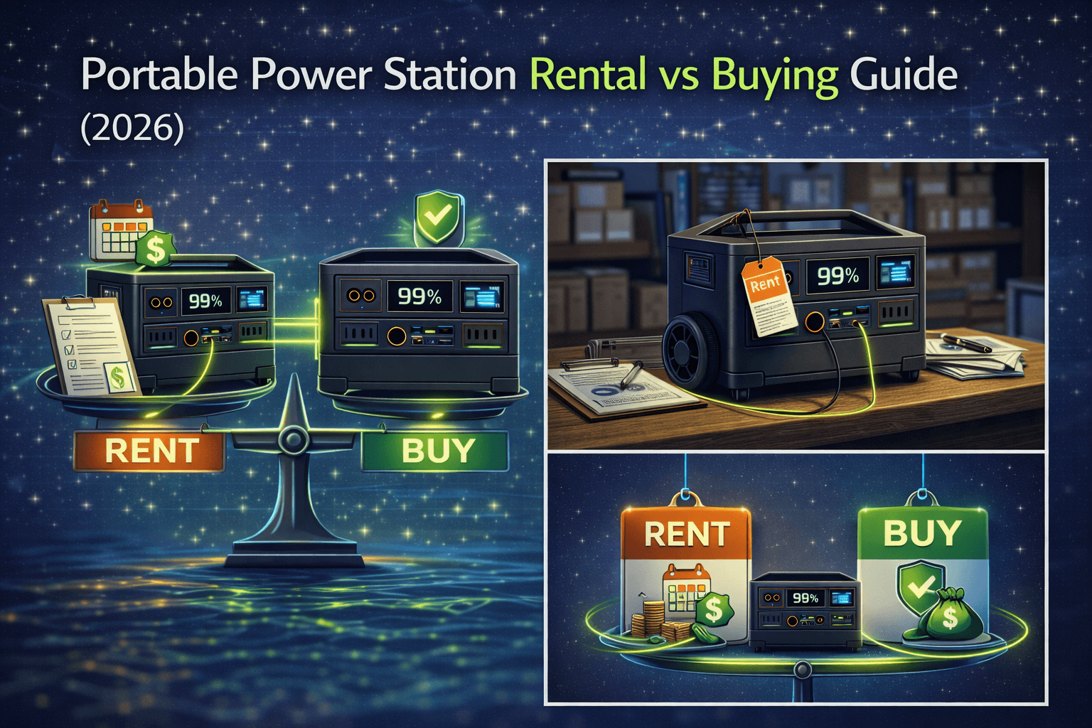Portable Power Station Rental vs Buying Guide (2026)
