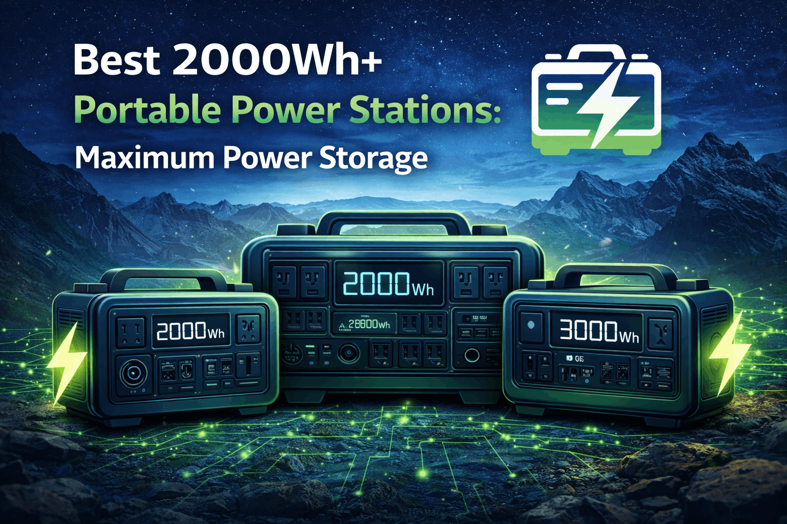 Best 2000Wh+ Portable Power Stations: Maximum Power Storage